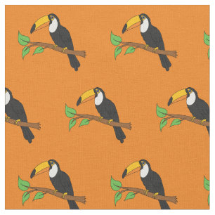 Tela Aves Cutas de los Toucans
