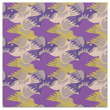 Aves estilizadas con personalizable Tejido de Tess