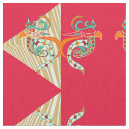 Tela aves ornamentales y cebra