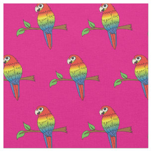 Tela Aves ricas en loros de arcoiris