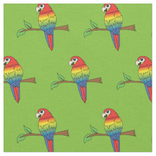 Tela Aves ricas en loros de arcoiris