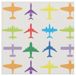 Tela Aviones, fondo blanco, tamaño de mosaico personali