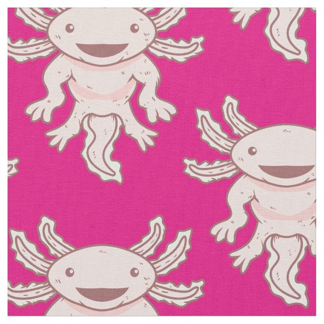 Tela Axiolotl rosado lindo Thunder_Cove (De cerca)