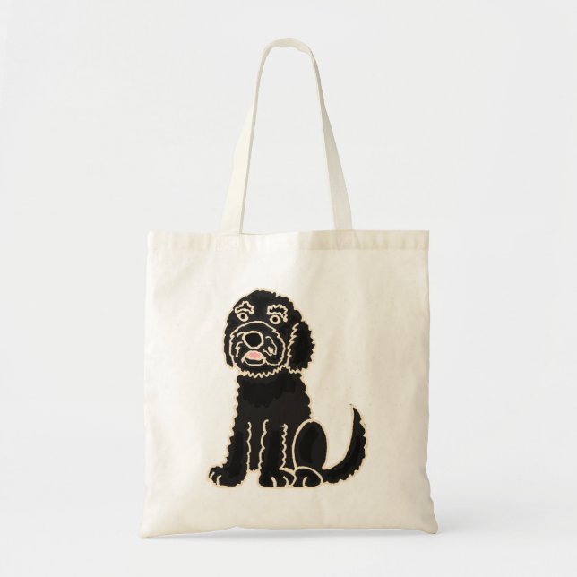 Tela AZ- bolso lindo del perro de Labradoodle (Frente)