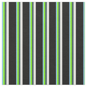 Tela Azul, artreuse, gris pizarra, crema de menta y neg