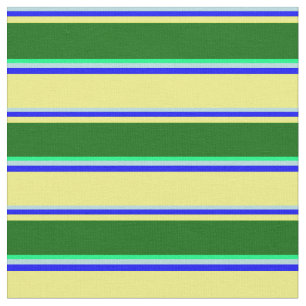Tela Azul, azul, amarillo, verde oscuro y verde