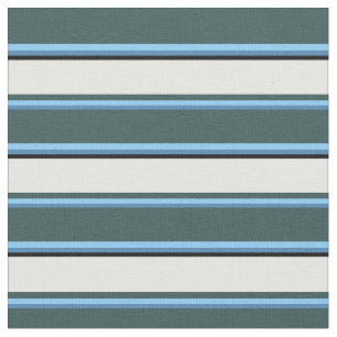 Tela Azul, azul cielo, gris pizarra oscuro, blanco y ne