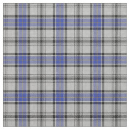 Tela azul blanca del tartán de Hannay del clan