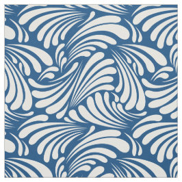 Tela Azul ceruleño oscuro Art Nouveau