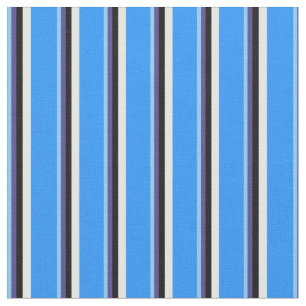 Tela Azul cielo, azul pizarra oscuro, negro, blanco y a