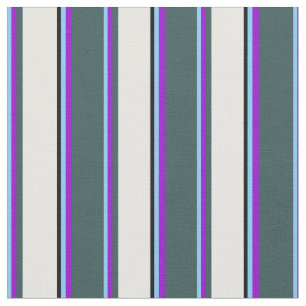 Tela Azul cielo claro, violeta, gris, crema de menta y 