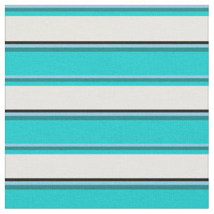 Tela Azul cielo, Verde azulado, turquesa oscuro, blanco