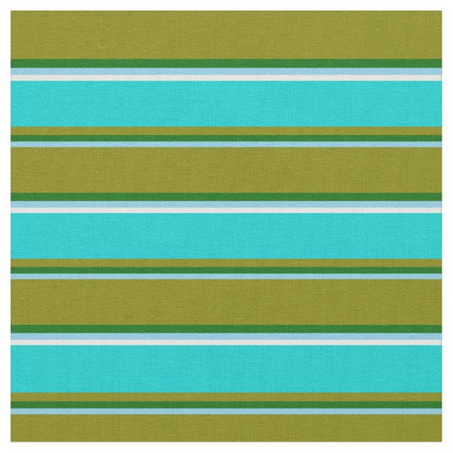 Tela Azul cielo, Verde oscuro, Verde, Turquesa oscuro,  (De cerca)