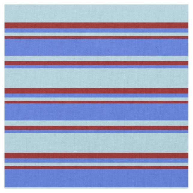 Tela Azul claro, azul real y rojo oscuro (De cerca)