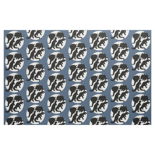 Tela azul de Dino ("Cuarto gordo" (fat quarter))