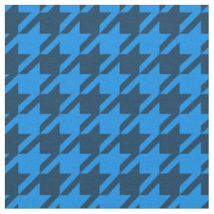 Tela azul de Houndstooth