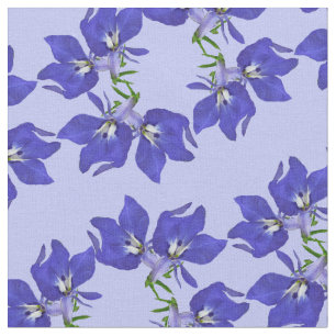 Tela azul de la flor del Lobelia