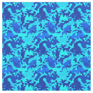 Tela Azul de la impresión de Camo del camuflaje