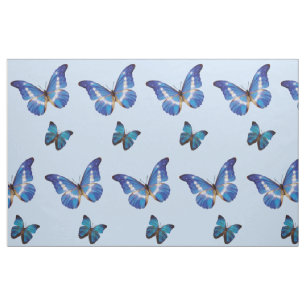 Tela azul de las mariposas de Morpho