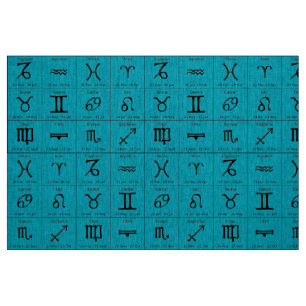 tela azul de zodiac horoscope aqua