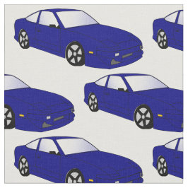 Tela azul del coche de deportes de JDM