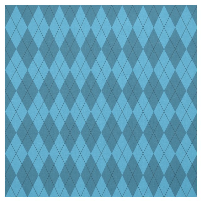 Tela azul del modelo de Argyle (Retal)