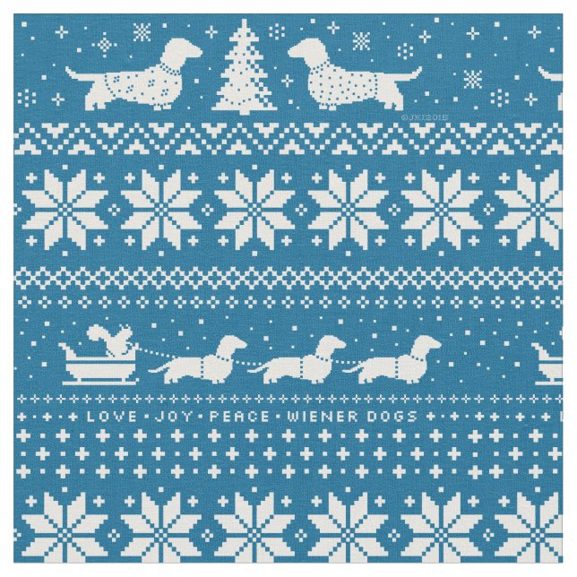 Tela Azul del modelo del suéter del navidad de los (De cerca)