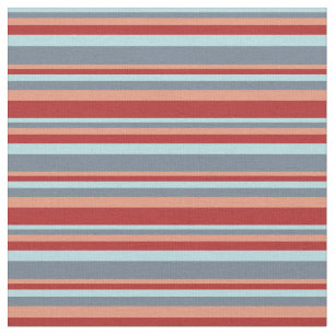 Tela Azul en polvo, gris pizarra, salmón oscuro y rojo