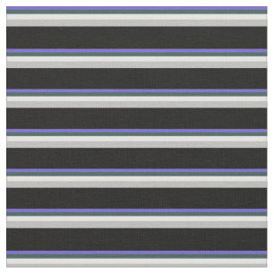 Tela Azul, gris pizarra oscuro, crema de menta, gris y