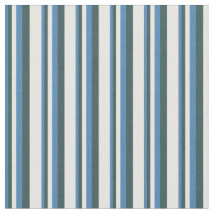 Tela Azul, gris pizarra oscuro y color crema de menta