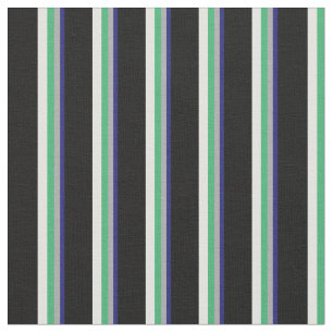 Tela Azul, gris, verde marino, cian claro y negro