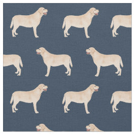 Tela Azul marino amarillo Labrador