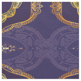 Tela Azul marino o violeta con Mandalas doradas