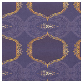 Tela Azul marino o violeta con Mandalas doradas