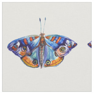 Tela Azul mariposas acuáticas arte