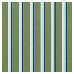 Tela Azul, Negro, Aquamarina, Blanco y Negro Olivo Verd