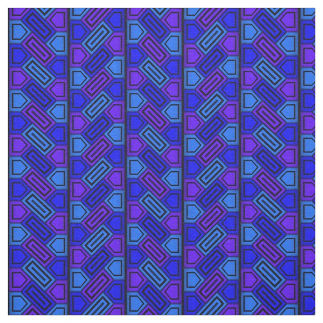 Tela Azul patrón penta (Retal)