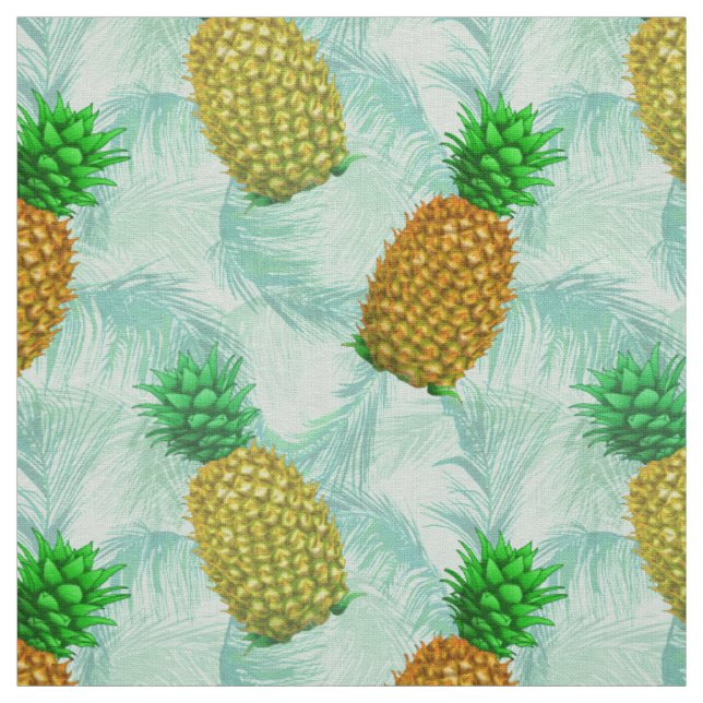 Tela Azul piña hawaiano (Retal)