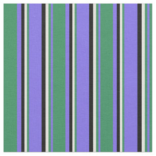 Tela Azul pizarra media, verde marino, amarillo claro y