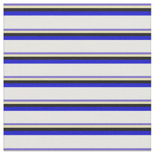 Tela Azul pizarra, Tan, Negro, Azul y Blanco