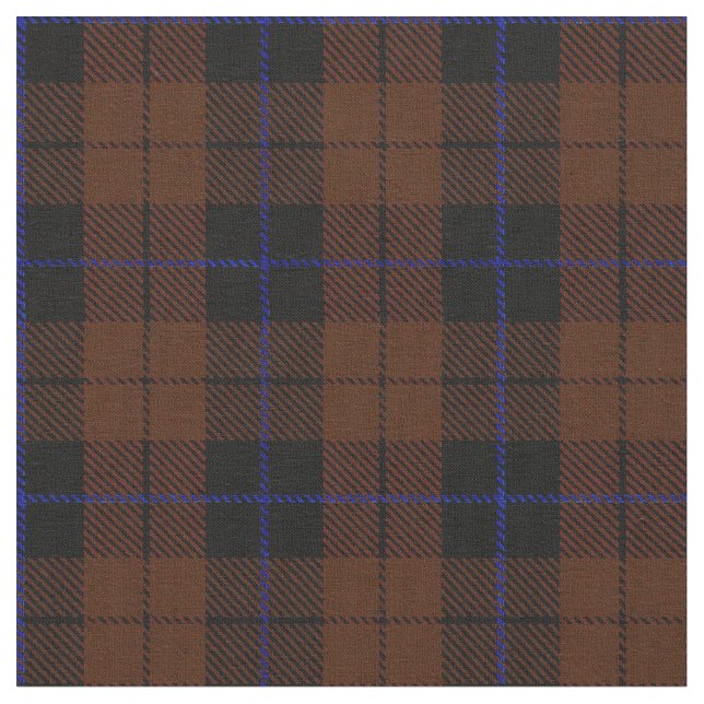 Tela Azul/raya negra marrones ricos profundos (De cerca)