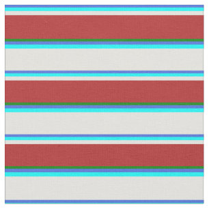 Tela Azul real, Aqua, cian claro, rojo y verde