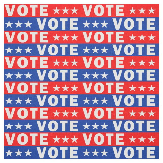 Tela Azul rojo. fiesta político. Votación, elecciones.  (Retal)