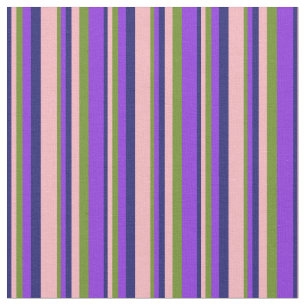 Tela Azul, rosa claro, verde y morado