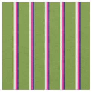 Tela Azul, rosa profundo, amarillo claro y verde