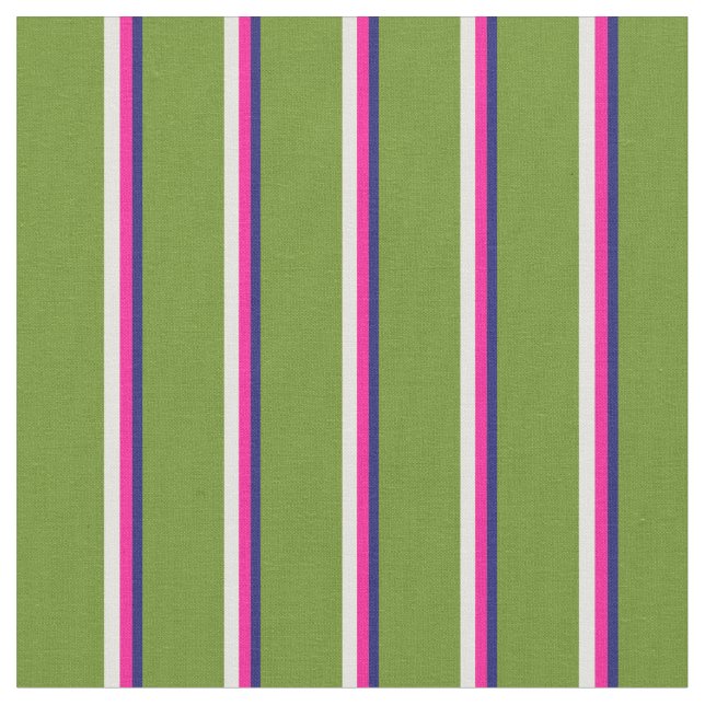 Tela Azul, rosa profundo, amarillo claro y verde (De cerca)