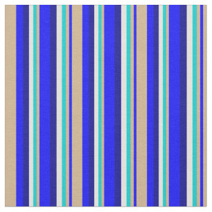 Tela Azul, Tan, Turquesa Oscuro, Amarillo Claro, Azul O