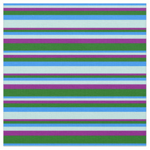 Tela Azul, turquesa, morado y verde oscuro