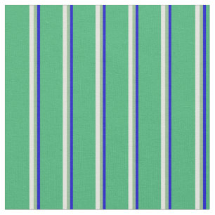 Tela Azul, Verde del Mar Oscuro, Amarillo claro y Verde