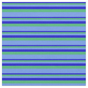 Tela Azul, verde mar y azul de Cornflower